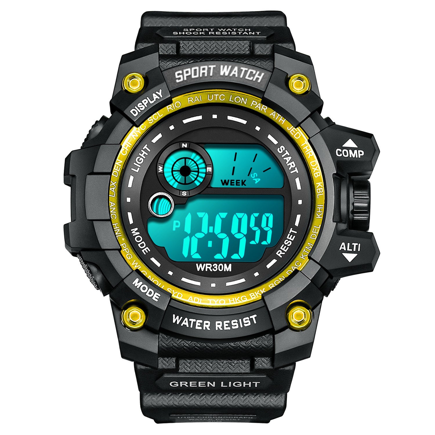 Student watch sports boy electronic watch waterproof luminous watch - V.I.P Digital Presence