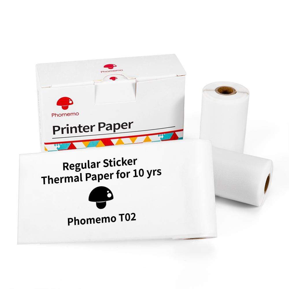 Phomemo Portable Mini Thermal Printer T02 Mini Pocket Label Printer DIY Self-adhesive Sticker Label Machine Various Label Paper - V.I.P Digital Presence