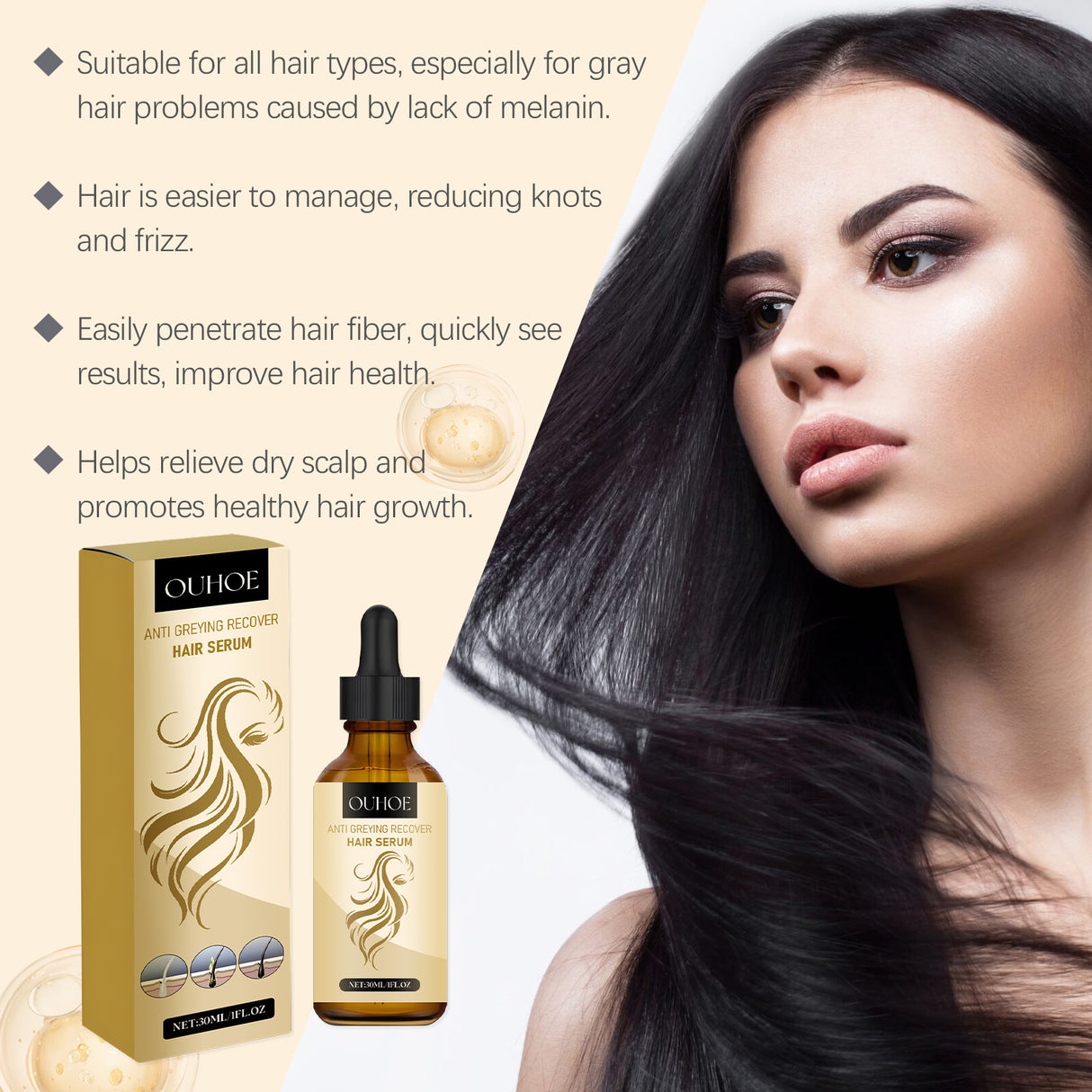Hair Care Essence Moisturizes, Softens And Nourishes Hair With More Radiant And Elastic Hair Care Oil - V.I.P Digital Presence
