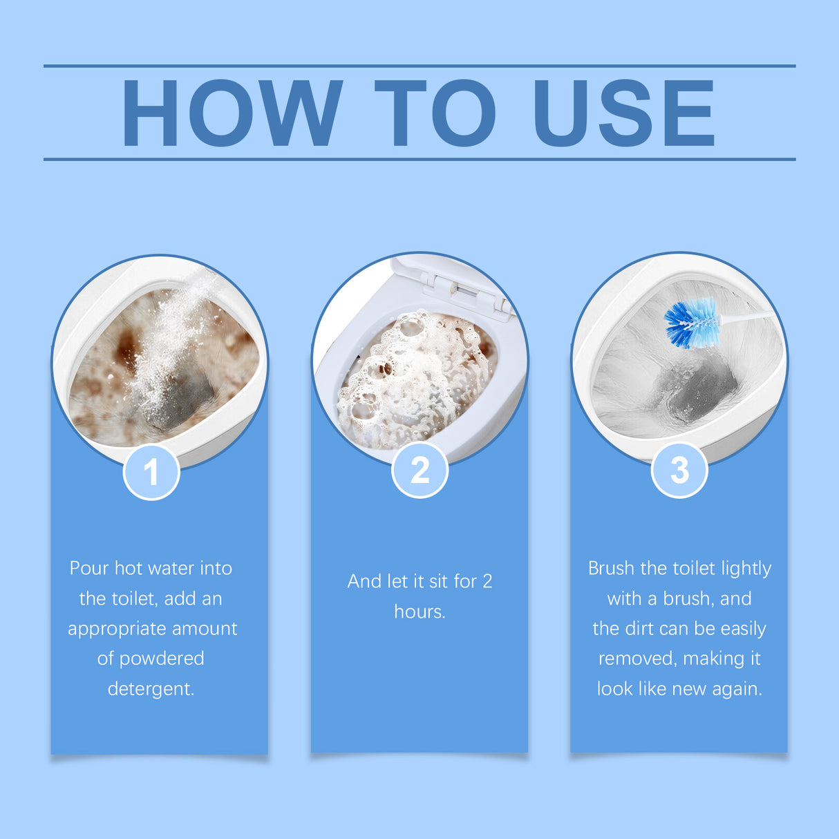 Foam Toilet Cleaning Powder, Household Toilet Decontamination Toilet Cleaner Stubborn Stains And Scale Cleaning Powder - V.I.P Digital Presence