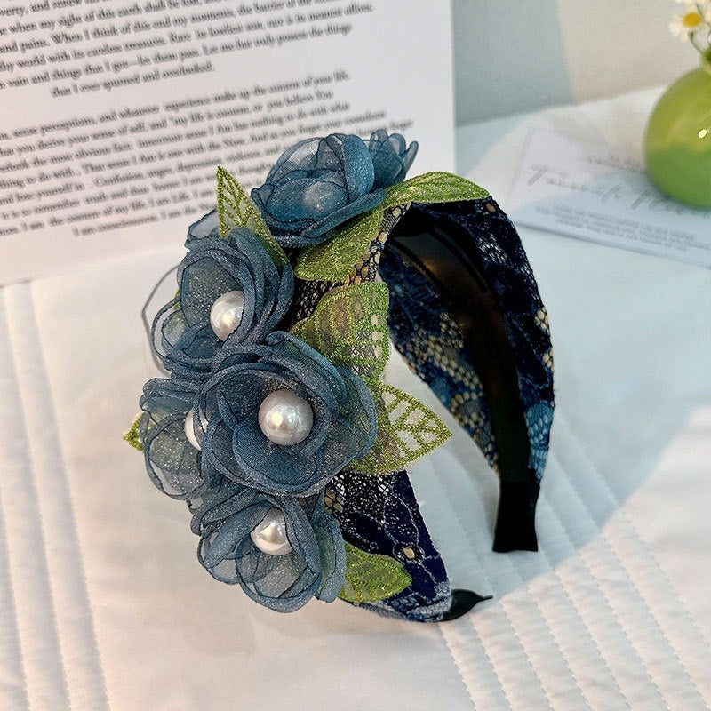 Fashionable handmade fabric exaggerated flower headwear - V.I.P Digital Presence