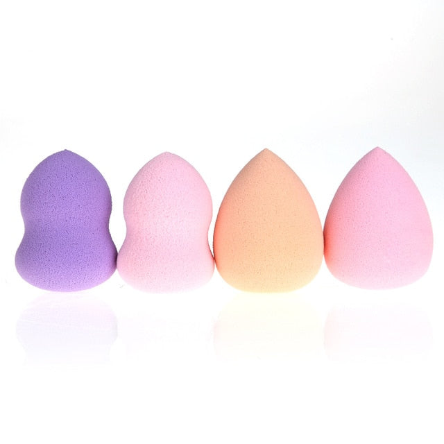 4Pcs/set Mini Beauty Soft Makeup Sponge Puff Face Nose Facial Foundation Base Liquid Powder Blending Drop Shape Cosmetic Tool - V.I.P Digital Presence