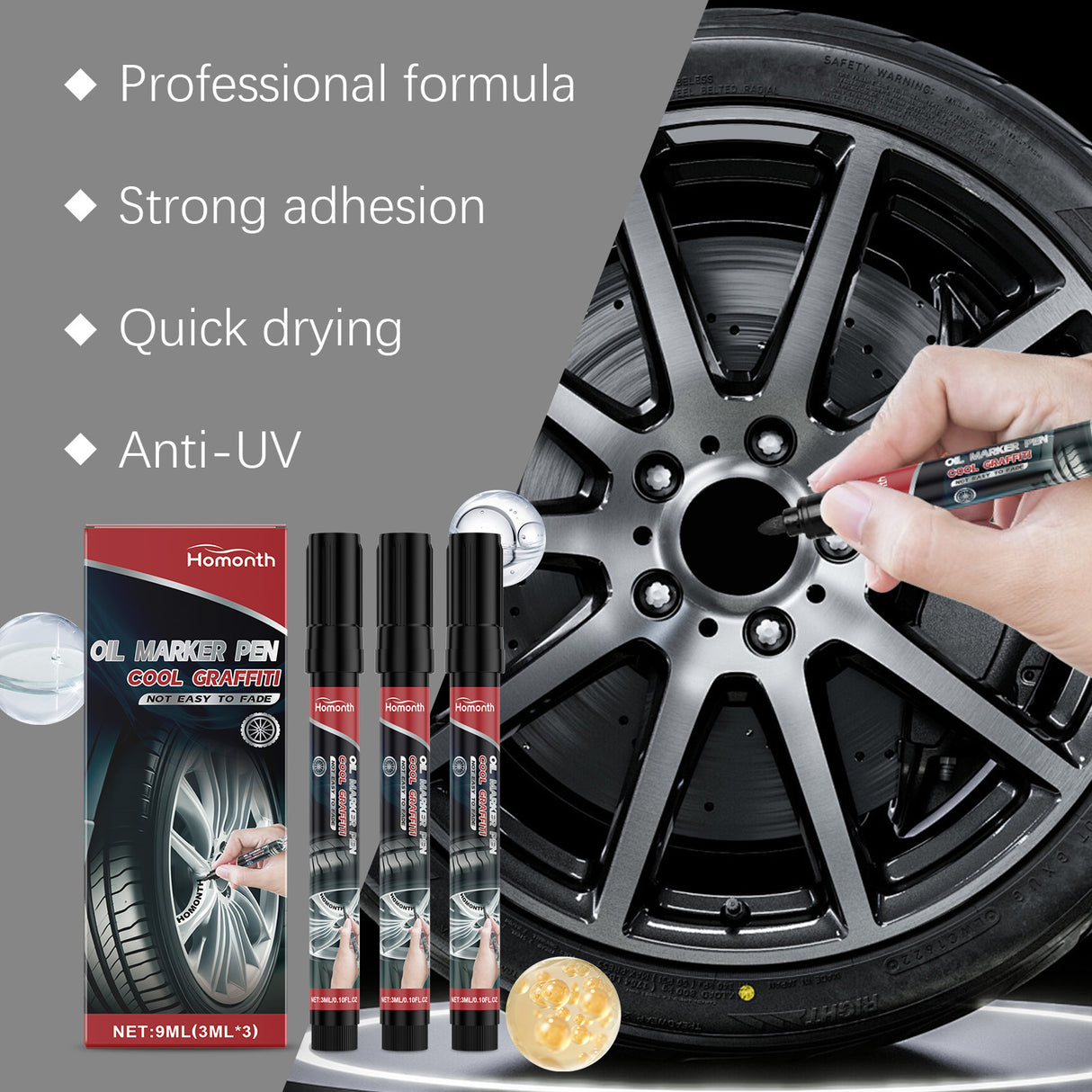 Car Tire Oil Marker Car Tire Paint Graffiti Paint Cool Diy Car Marker - V.I.P Digital Presence