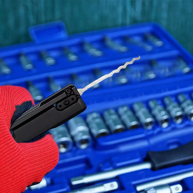 Essential stainless - steel multi - tool: quick - flip grav pick, door keys, lock rake. Durable. - V.I.P Digital Presence