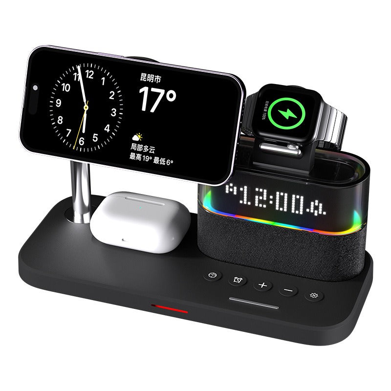 Magnetic wireless charger 3 in 1 wireless charger clock wireless charger suitable for Apple 3 in 1 wireless charger - V.I.P Digital Presence