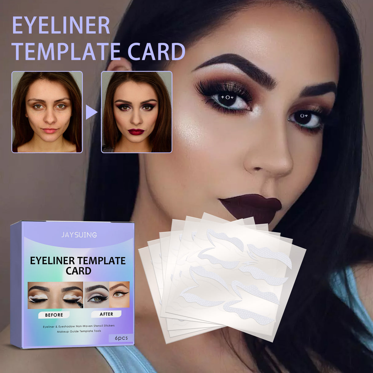 Beginner Eyeliner Assist Template, Lazy Beginner Beauty Tool Quick Makeup Eye Makeup Artefact - V.I.P Digital Presence