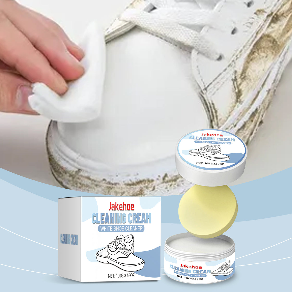 Shoe Decontamination Cleaning Cream Gentle Cleaning Effective Stain Removal Multi-Functional Shoe Cleaning Cream - V.I.P Digital Presence