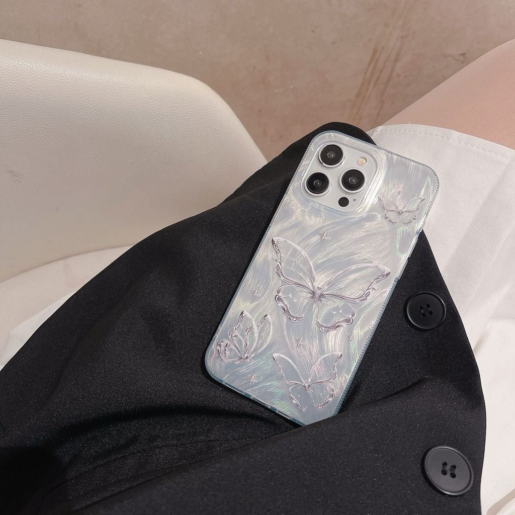 Feathered Butterfly Suitable for Apple 15 Promax Phone Case 11 New iPhone 14 Premium 13/12 Women - V.I.P Digital Presence