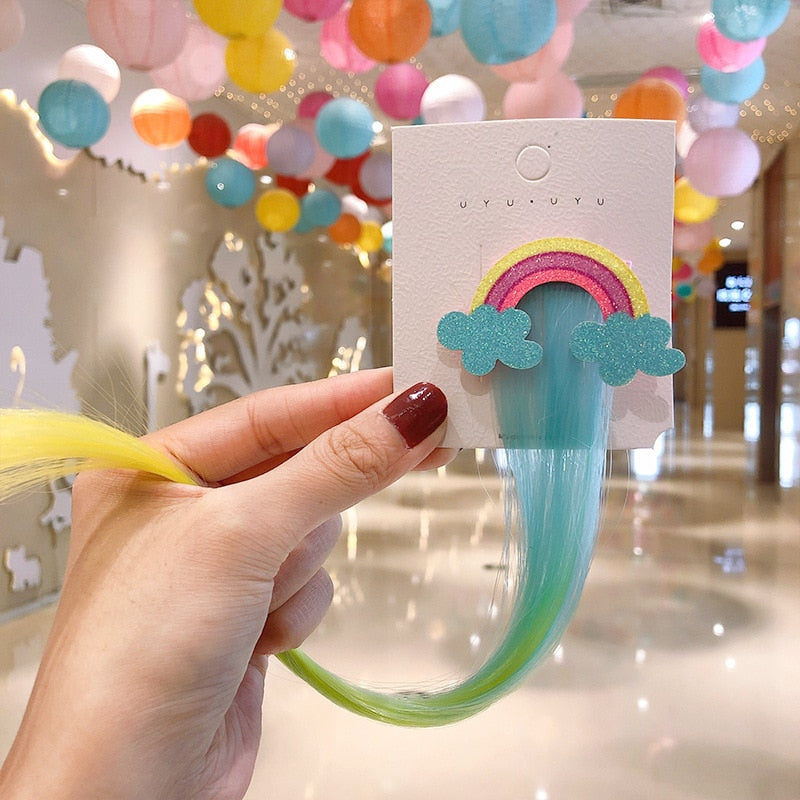 Sweet Colorful Hairpin Lovely Children Girls Hairclip Kids Cute Barrette Cartoon Extension Braider Rainbow Hair Accessories - V.I.P Digital Presence