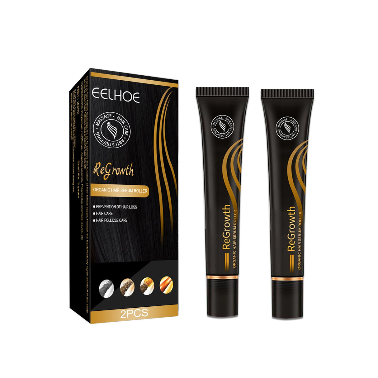 EELHOE Ball Bearing Dense Hair Essential Oil Thick Sparse Hair Bead Massage Scalp Care Fluid To Prevent The Loss Of Essential Oil - V.I.P Digital Presence