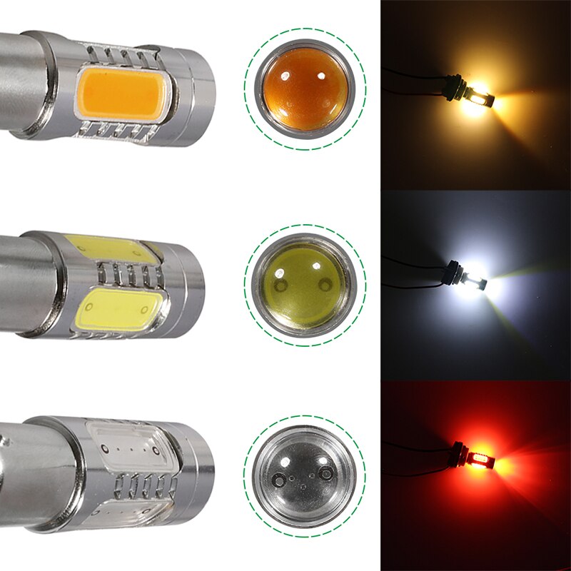 NLpearl 2x Signal Lamp 1156 LED BA15S P21W BAU15S PY21W Auto Turn Signal Light 12V COB 1157 BAY15D P21/5W LED Brake Stop Lamps - V.I.P Digital Presence