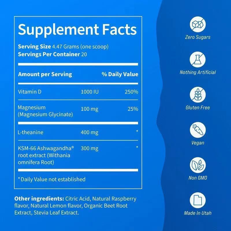 supercalm magnesium calming powder electrolyte raspberry powder mixed powder - V.I.P Digital Presence