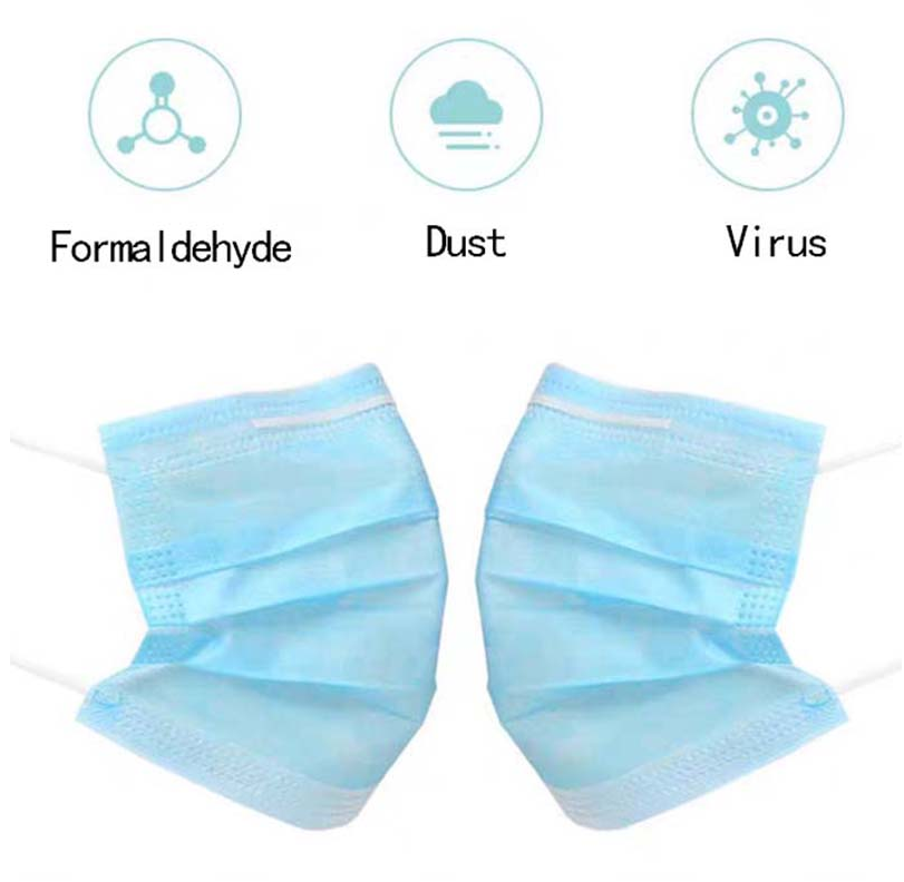 1pc Face Masks Disposable 3 Layers Dustproof Mask Facial Protective Cover Masks Set Anti-Dust Surgical Medical Salon Earloop - V.I.P Digital Presence