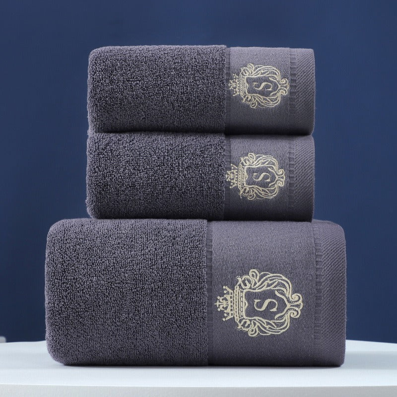 Towel Set Of Pure Cotton Towel Bath Towel Three-Piece Gift Set Xinjiang Cotton