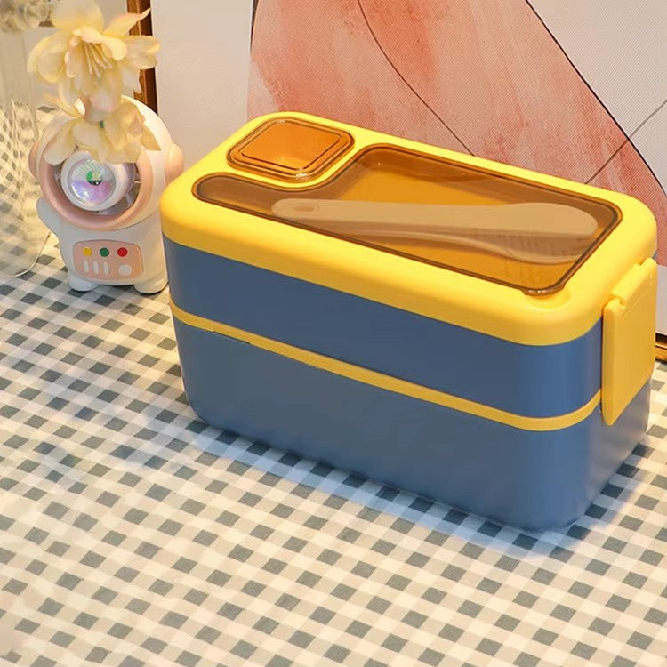 Japanese style microwaveable double layer compartment sealed lunch box - V.I.P Digital Presence