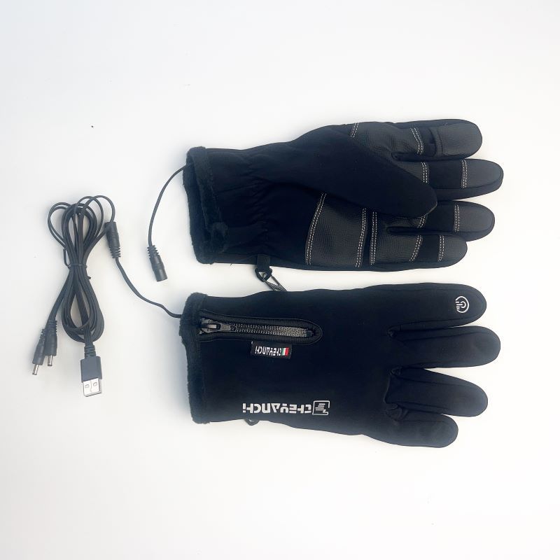 USB electric fishing gloves, 5-finger fully heated winter warm gloves, bare finger touch screen sports - V.I.P Digital Presence