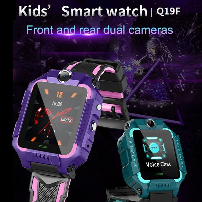 Q19 Dual Cameras Flip design waterproof Kids Smart Watch LBS Positioning SOS Mobile Phone Watch - V.I.P Digital Presence