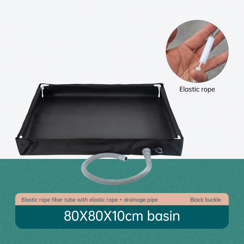 Folding Outdoor Camping Shower Tray Base - for Pets & Travel - V.I.P Digital Presence