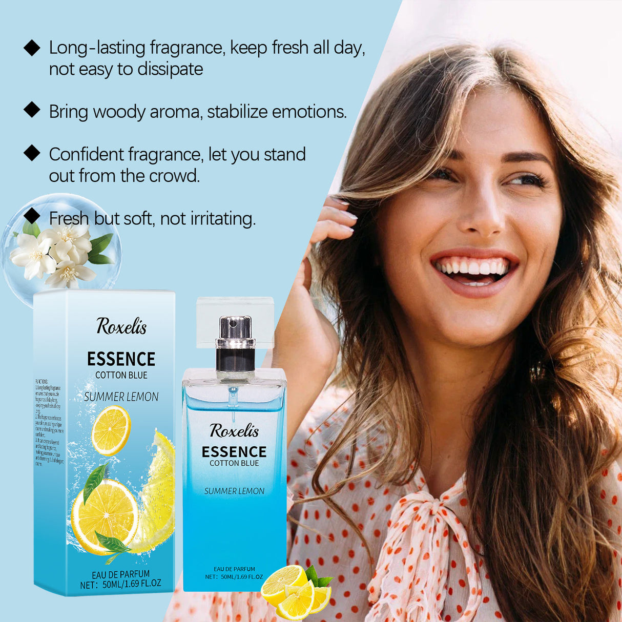 Summer Lemon Perfume Natural Fresh Lasting Bergamot Vibrant Bouquet Bouquet Light Fragrance Light Elegant Perfume - V.I.P Digital Presence