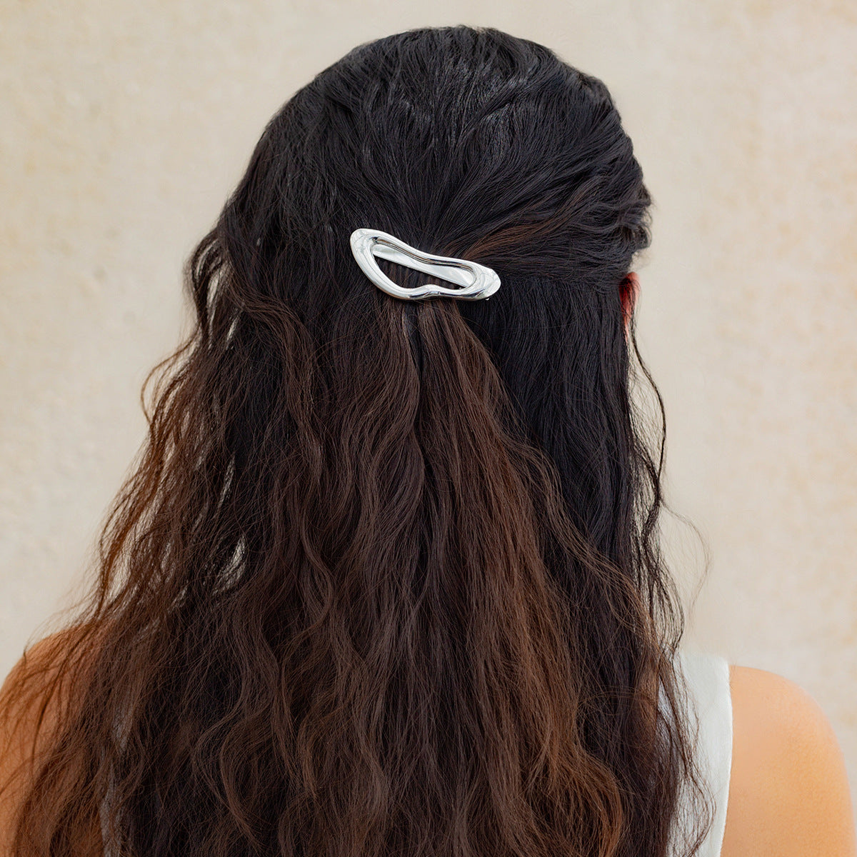 Summer temperament metal hair clip female Hairpin simple irregular back of the head clip - V.I.P Digital Presence