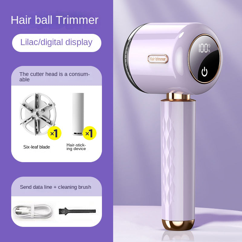 Fuzz Trimmer with Digital Display for Home Use, Rechargeable Sweater Defuzzer and Hair Remover 2-in-1 - V.I.P Digital Presence