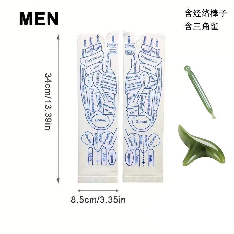 Reflexology Socks Women Foot Massage Meridian Acupoint Reflex Area Acupoint Socks And Foot Acupoint Illustration Socks for Foot - V.I.P Digital Presence