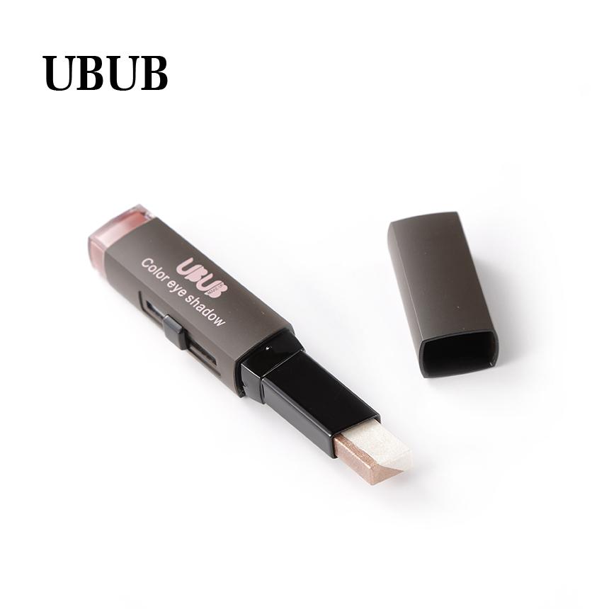 UBUB Double Color Stereo Gradient Velvet Shimmer Eyeshadow Stick Earth Color Eye Shadow Cream Pen - V.I.P Digital Presence