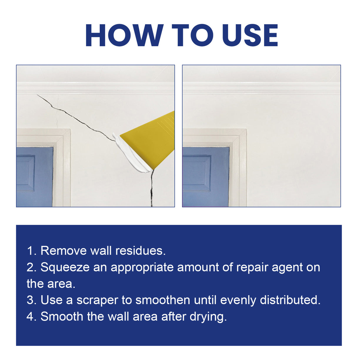 White Wall Repair Paste, Wall Maintenance Renovation Cover Repair Household Wall Repair Paste - V.I.P Digital Presence