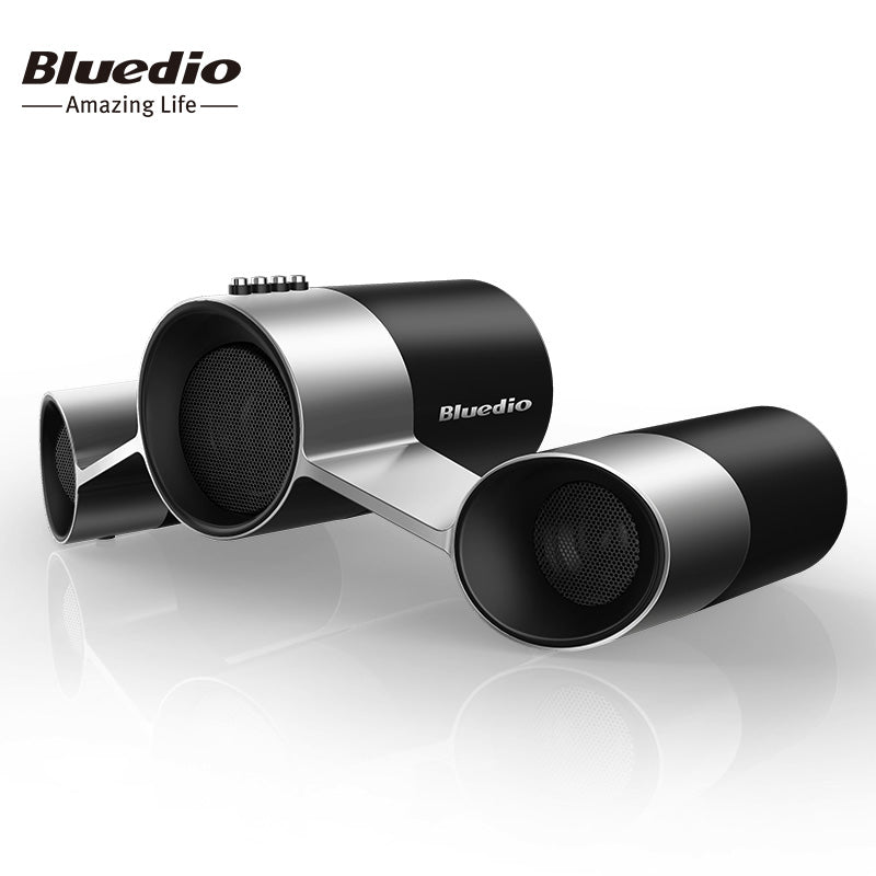 Bluedio US Wireless Home Audio Speaker System Patented Three Drivers Bluetooth speakers with Microphone Bass 3D Sound Surround - V.I.P Digital Presence