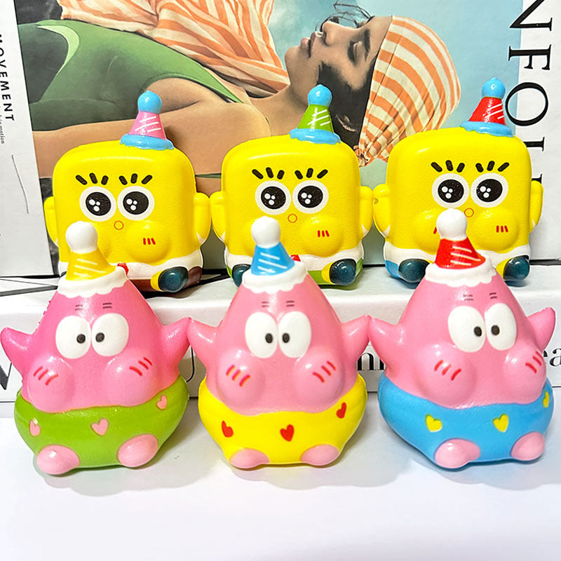 Netbag Egg Boy Party Pinch Music Stress Relief Toy Slow Rebound Ventilatory Artifact Cartoon Stress Relief Student Small Gift Item - V.I.P Digital Presence