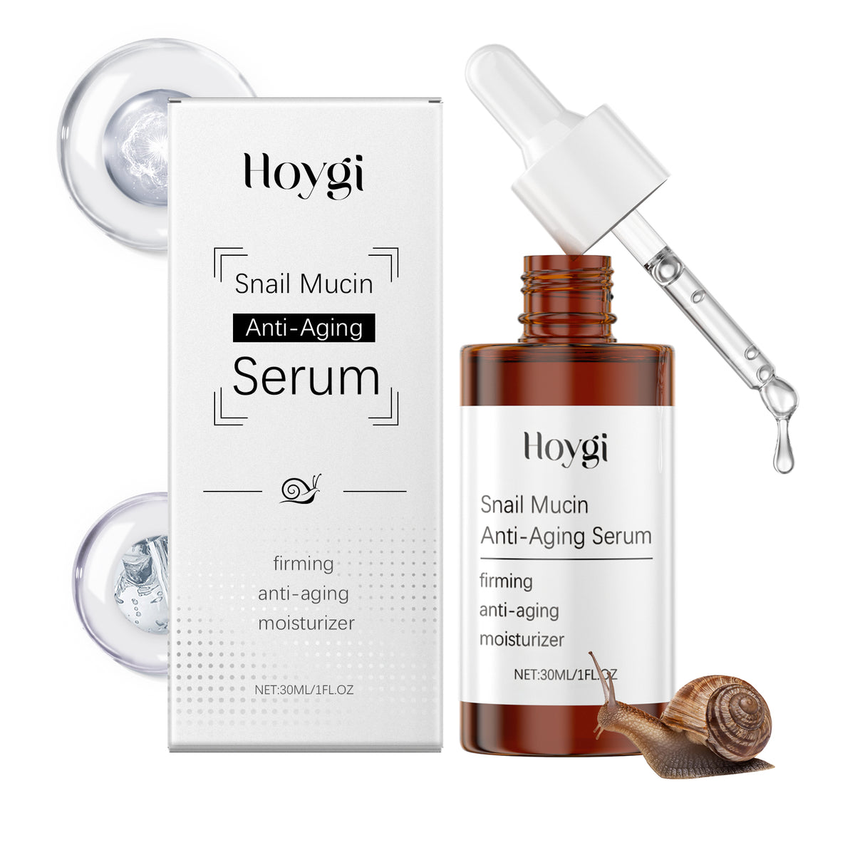 Snail Face Serum Hydrates, Nourishes, Nourishes, Smoothes And Firming Daily Skin Care Serum