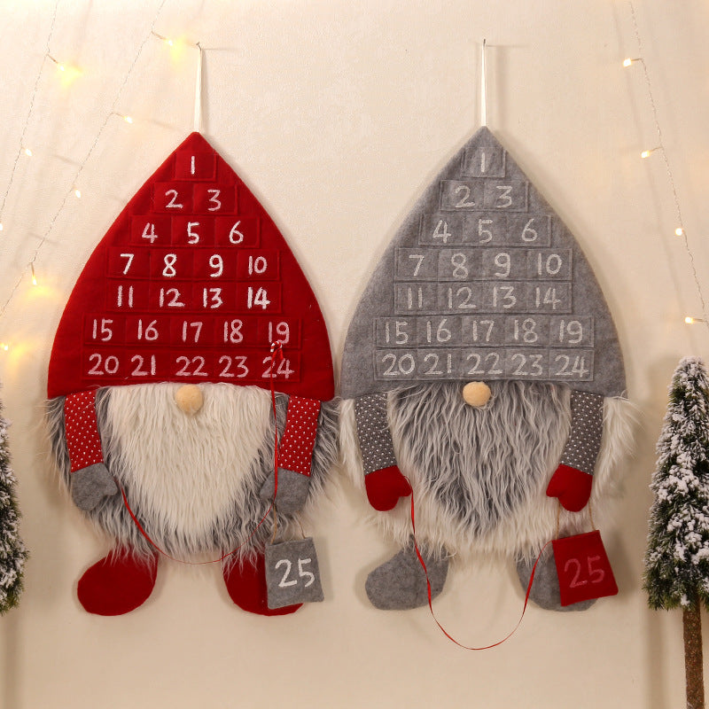 Christmas decorations non-woven fabric simulation wool creative forest man calendar Christmas calendar ornaments - V.I.P Digital Presence
