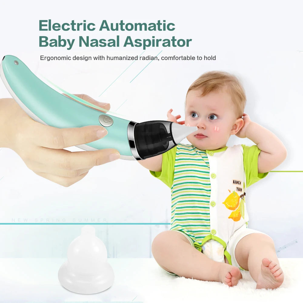 Baby Nasal Aspirator Electric Safe Hygienic Nose Cleaner With 2 Sizes Of Nose Tips And Oral Snot Sucker - V.I.P Digital Presence