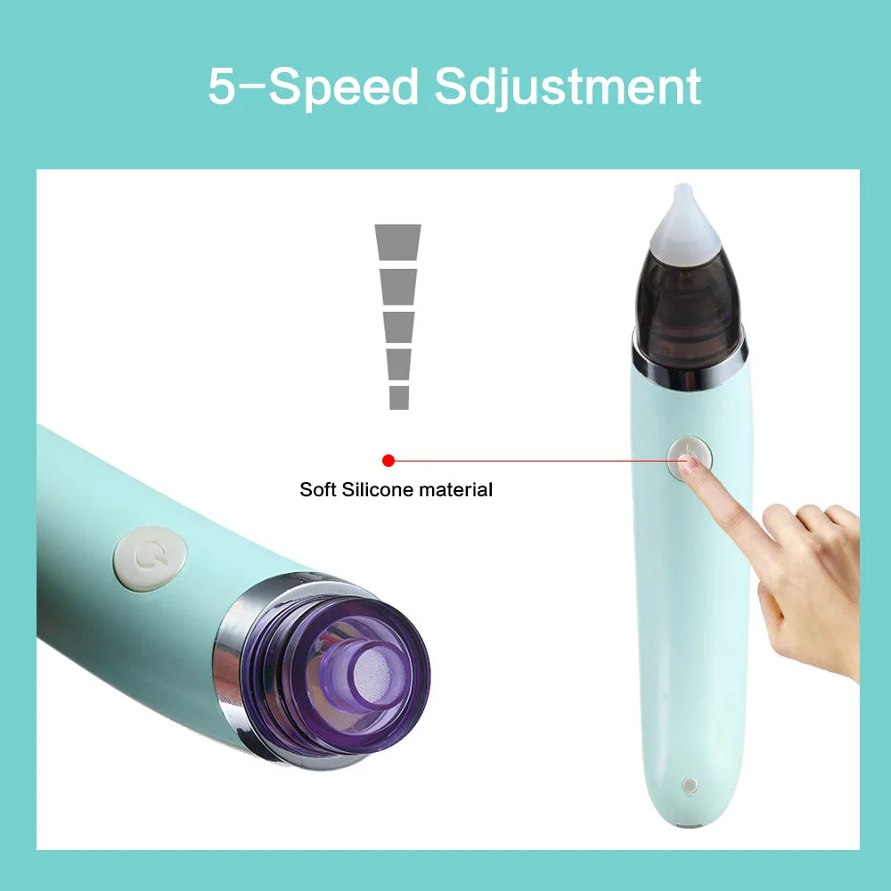 Baby Nasal Aspirator Electric Safe Hygienic Nose Cleaner With 2 Sizes Of Nose Tips And Oral Snot Sucker - V.I.P Digital Presence