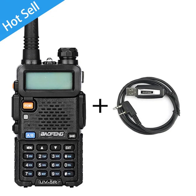 BaoFeng UV-5R Walkie Talkie Professional CB Radio Baofeng UV5R Transceiver 128CH 5W VHF&UHF Handheld UV 5R For Hunting Radio - V.I.P Digital Presence
