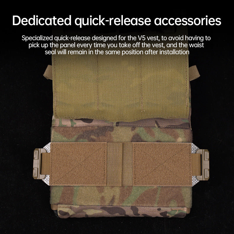 One Pair (2 Pieces) Style 3Ac Kit for FCPC V5 Tactical Vest Cummerbunds, with Quick Release Buckle, made of imported Tegris. - V.I.P Digital Presence