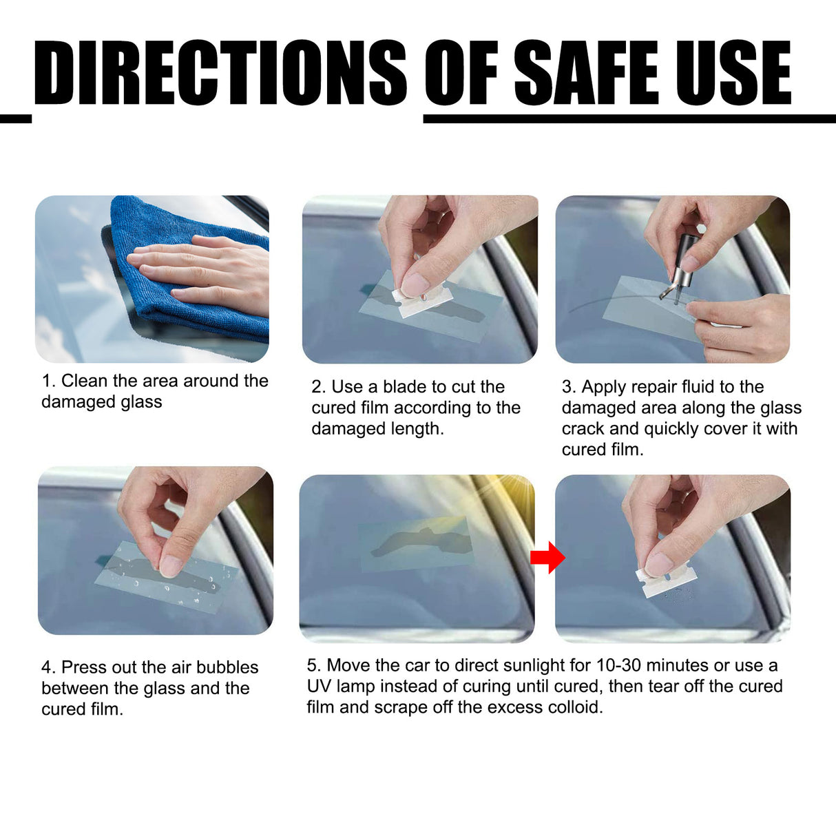 Glass Repair Kit, Auto Glass Cracks And Scratches Multi-Functional Adhesive Repair Solution - V.I.P Digital Presence