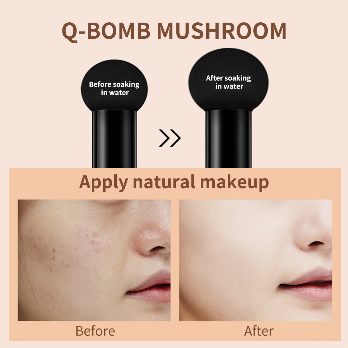 Mushroom Head Air Cushion, Moisturizing Concealer Natural Contortion Isolation Long Lasting Makeup Cream - V.I.P Digital Presence
