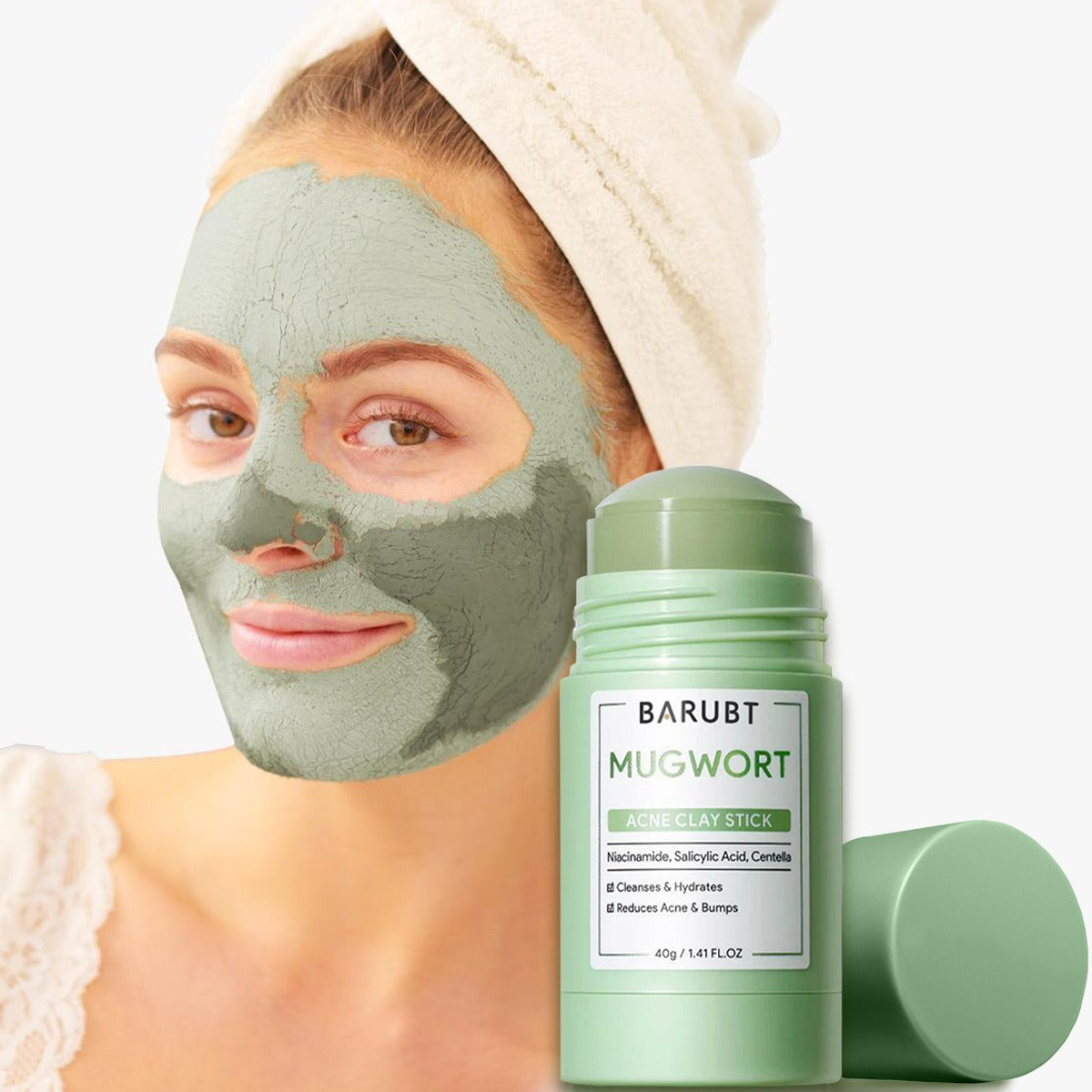 BARUBT mugwort mud mask stick deep cleansing mild blackhead repair facial care smearable mask - V.I.P Digital Presence