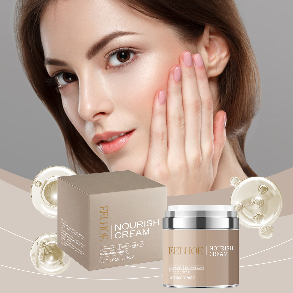 Facial Nourishing Cream Moisturizes And Hydrates Skin For A Long Time
