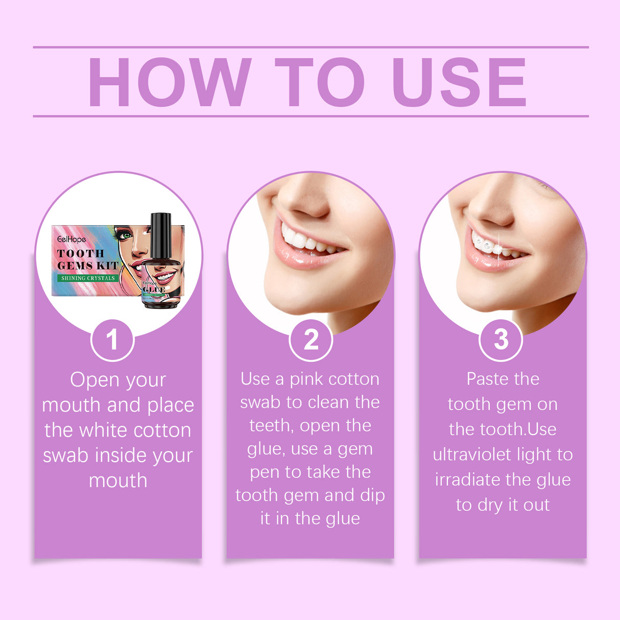 Dental Beauty Set Fashion Beauty Decorative Diamond Combination Personality Sparkle Light Up Smile Style - V.I.P Digital Presence