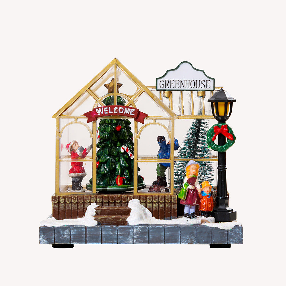 Christmas gifts, Christmas decorations, glowing music, houses, resin crafts, creative desktop ornaments - V.I.P Digital Presence