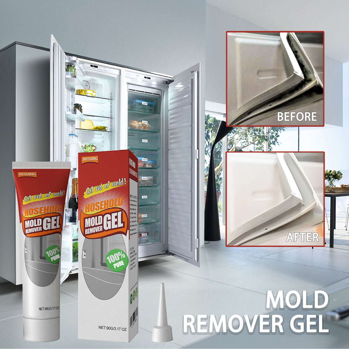 Wall Mold Removal Gel, Wall Wall Bathroom Kitchen White Mold Removal Gel - V.I.P Digital Presence