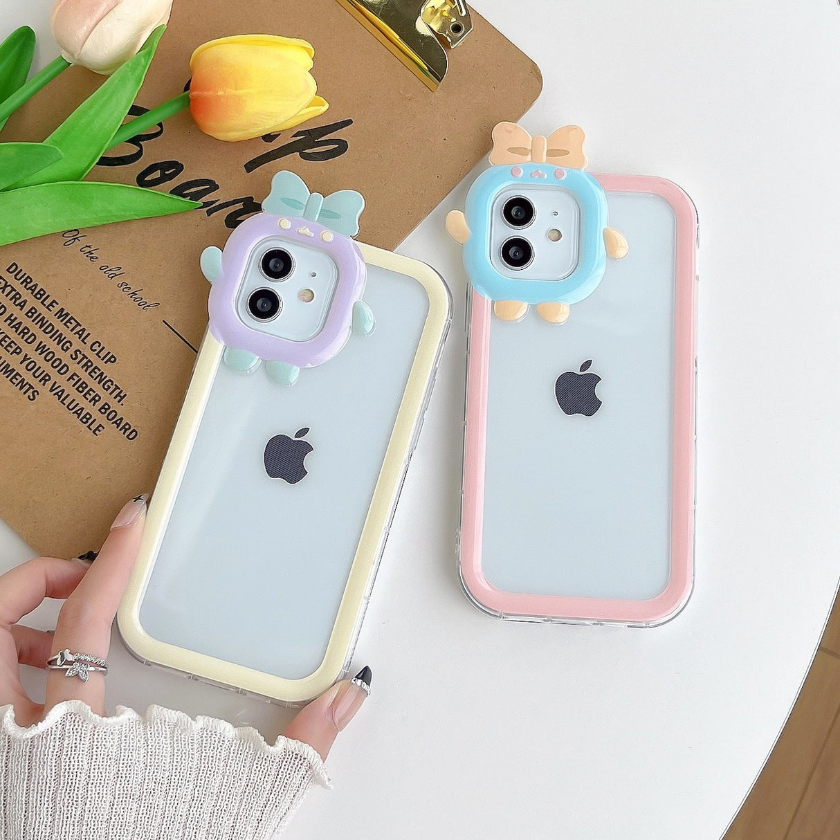 Multi Color Small Monster Lens For Apple iPhone 14maxe Phone Case Angel Eye 12pro Transparent TPU13/XR Soft Cover