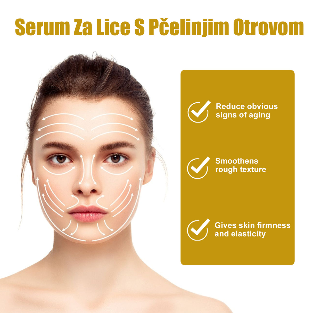 Serum Za Lice S Pčelinjim Otrovom, Fade Fine Lines Crow's Feet Skin Tender Long-Lasting Moisturizing Anti-Wrinkle Essence - V.I.P Digital Presence