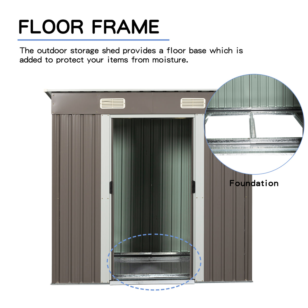 6ft x 4ft Outdoor Metal Storage Shed - V.I.P Digital Presence