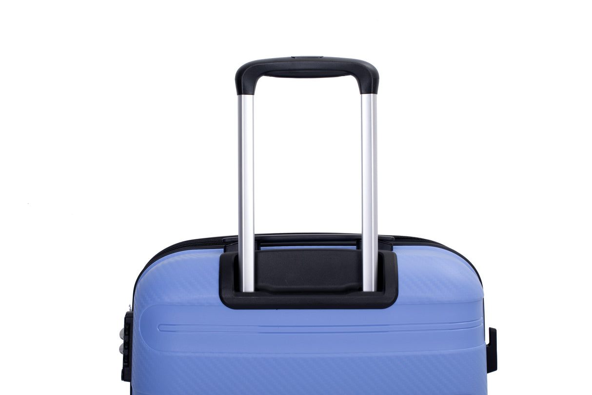 Hardshell Suitcase Spinner Wheels PP Luggage Sets Lightweight Durable Suitcase ,3-Piece Set (20/24/28) ,Purplish Blue