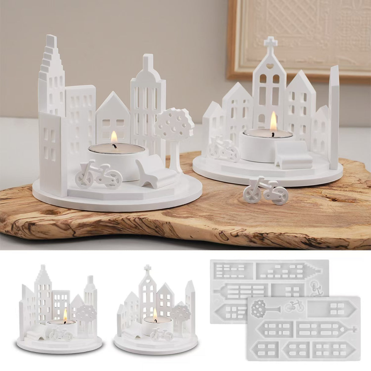 Round House Candle Holder Silicone Mold for DIY - V.I.P Digital Presence