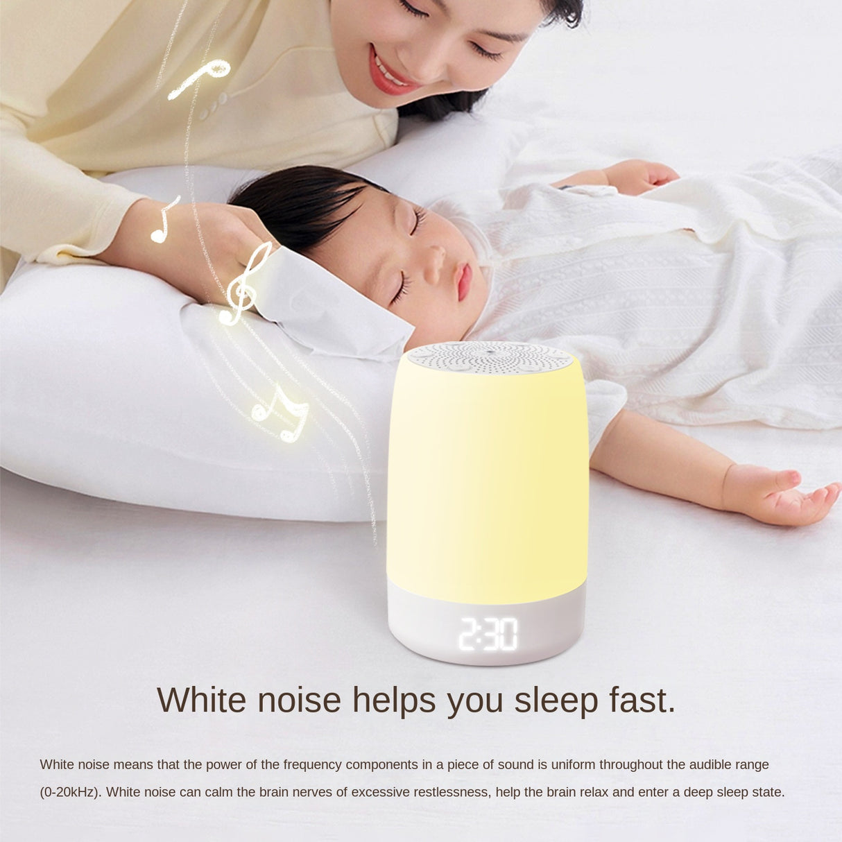 Youmian White Noise Sleep Device Breathing Atmosphere Light Music White Noise Sleep Aid Intelligent Timing - V.I.P Digital Presence