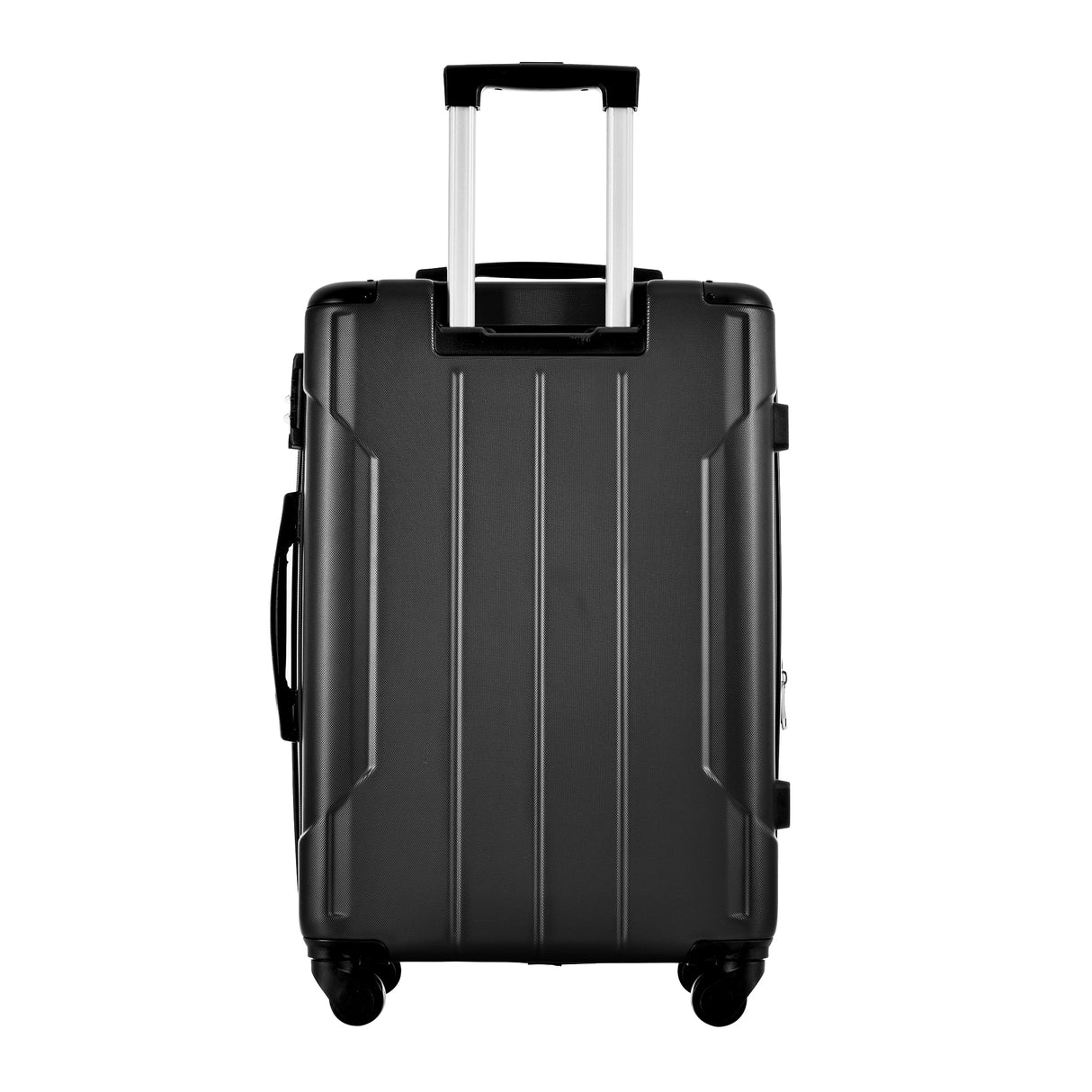 Hardshell Luggage Spinner Suitcase with TSA Lock Lightweight Expandable 24'' (Single Luggage) Black + ABS + 24 Inch